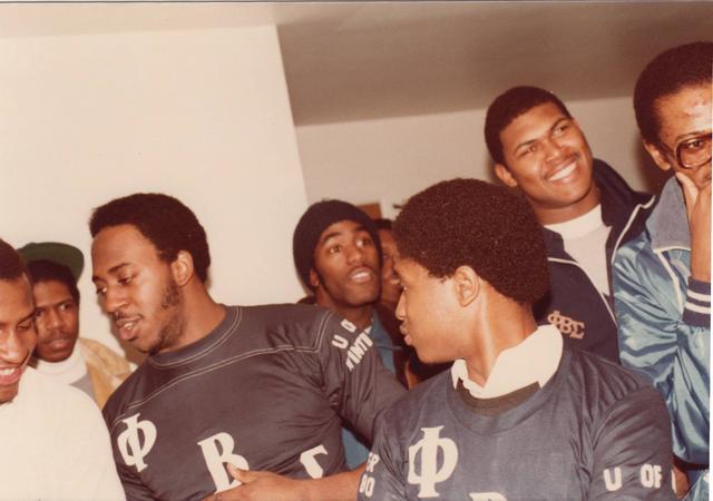 Fraternity brothers, vintage photo