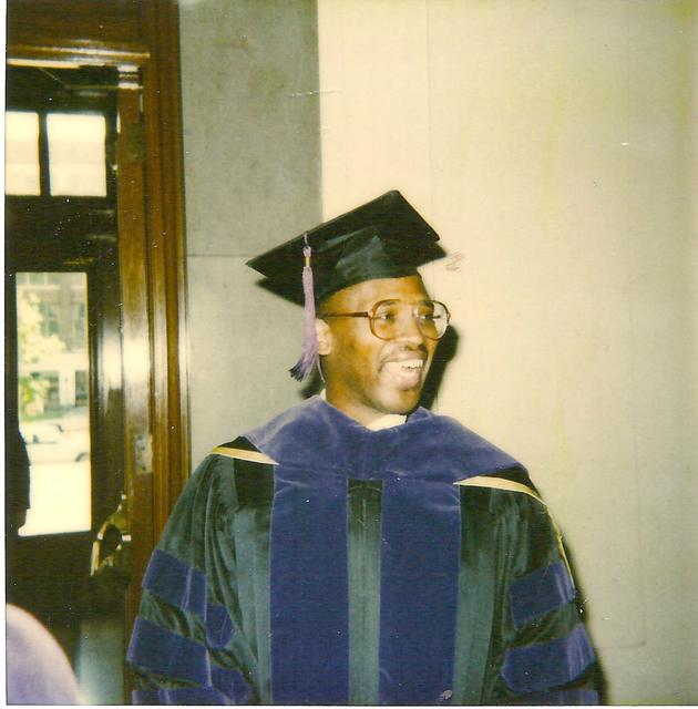 Graduate in academic regalia