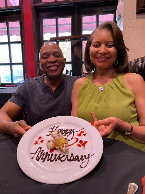 Anniversary dinner celebration