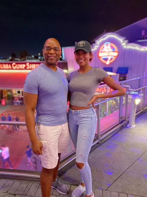 Evening out at the waterfront
