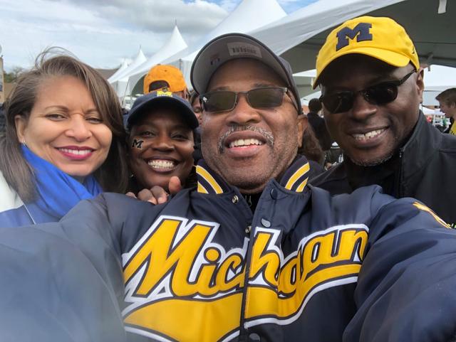 Michigan game day selfie